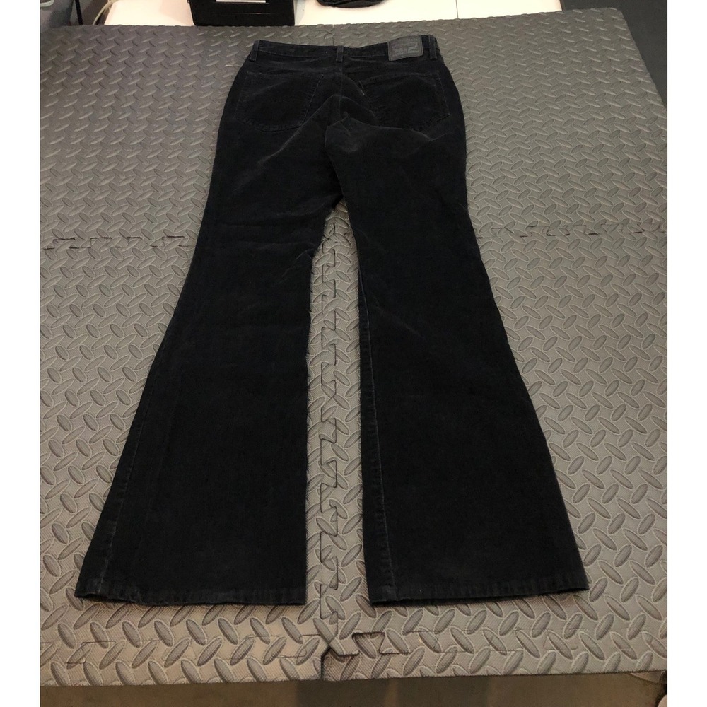 Levi's 726‎ Flare Pants Womens 29 Black Corduroy High Rise Stretch Casual Long - Picture 5 of 8